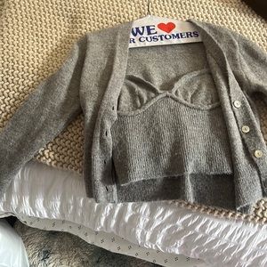 Zara grey sweater set